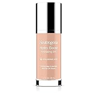 Hydro Boost Hydrating Tint with Hyaluronic Acid, Lightweight Water Gel Formula, Moisturizing, Oil-Free & Non-Comedogenic Liquid Foundation Makeup, 20 Natural Ivory, 1.0 fl. oz
