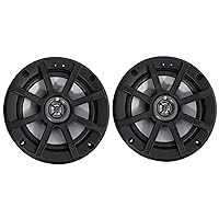 KICKER PSC65 6.5-Inch (160mm) PowerSports Weather-Proof Coaxial Speakers, 2-Ohm (Pair)