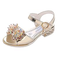 Sandals Shoes Open Soles With Princess Thick Student Summer Diamond Shoes Butterfly Dance Fashion Toe