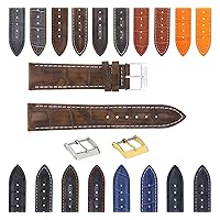 Ewatchparts 21MM GENUINE LEATHER WATCH BAND STRAP FOR LONGINES WATCH