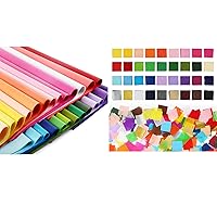 5400 pcs 1 inch Tissue Paper Square for Crafts & 150 Sheets 20x26 inch Tissue Paper for Gift Bags and Wrapping
