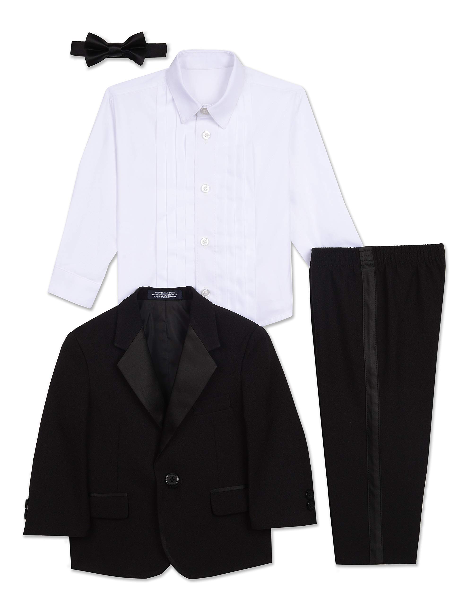 Nautica Baby Boys 4-Piece Tuxedo with Dress Shirt, Bow Tie, Jacket, and Pants