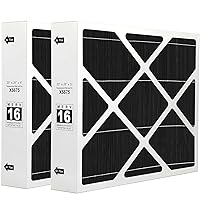 X6675 Air Filter Merv 16 Air Filters 20x25x5 Healthy Climate Carbon Clean HCF20-16 Filter Compatible with lennox X6675 20x25x5 Air Filter Merv 16 Home Furnace Filter for HVAC System (2Pack)