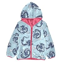 Big Girls Jackets With Sherpa Lining Chinese Dragons Oriental Style Blue Toddler Boy Fall Jacket pink Baby Boy Clothes