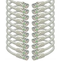 iMBAPrice 10' Cat5e Network Ethernet Patch Cable, 10 Pack, White (IMBA-CAT5-10WT-10PK)