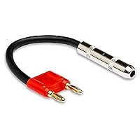 Hosa Dual Banana Speaker Adaptor Cable, USB, Red (BNP116RD)