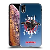 Head Case Designs Officially Licensed How to Train Your Dragon Just Flyin' II Hiccup and Toothless Soft Gel Case Compatible with Apple iPhone XR