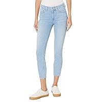 PAIGE Women's Flaunt Bombshell High Rise Cropped Skinny in Park Ave with Live Hem