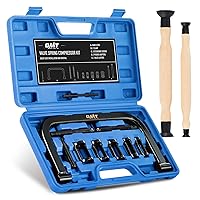 Orion Motor Tech Valve Spring Compressor | 10 Piece Spring Clamp Tool Kit with C Clamp, Collet Pusher Adapters, Extension Rods, and Lever for Car, Motorcycle, ATV, and Small Engine Repairs
