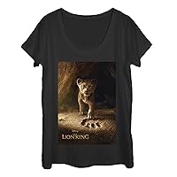 Fifth Sun Disney Lion King Simba Poster Women's Short Sleeve Tee Shirt