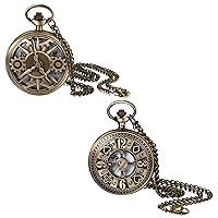 JewelryWe Vintage Steampunk Pocket Watch