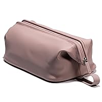 The Dopp Kit (Mauve, 3.5L) Modern Silicone Toiletry Bag. Makeup Organizer Travel Cosmetics Case Waterproof Fabric Easy to Clean Simple Hang Loop Classic