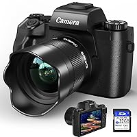 Digital Camera 1080P 44mp Camera, 16x Digital Zoom 3 Inch Camera, with 32GB SD Card, 1 Batteries