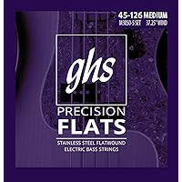 GHS Strings, 5-String Bass Precision Flats, Stainless Steel Flatwound, 37.25