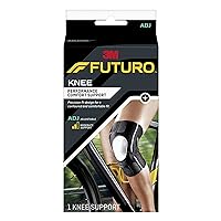FUTURO Performance Compression Knee Support, Ideal for Everyday Activities, One Size - Black