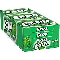 Spearmint Sugar-Free Gum, 12 Piece Pack, 15 Count