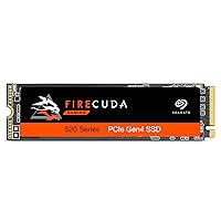Seagate FireCuda 520 2 TB Performance Internal Solid State Drive SSD PCIe Gen4 x4 NVMe 1.3 for Gaming PC Gaming Laptop Desktop (ZP2000GM3A002)