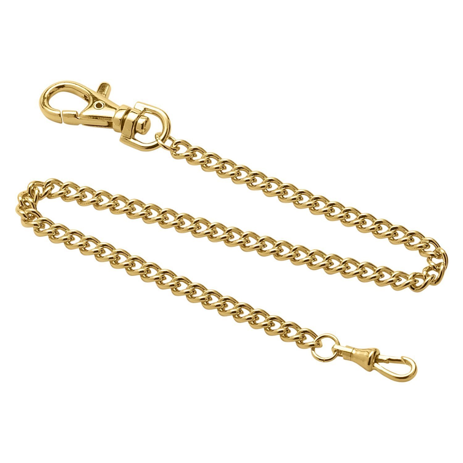 Dueber Stainless Steel Gold Plated Pocket Watch Chain 3548-G