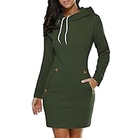 Hooded high Neck Long Sleeve Sweater Dress