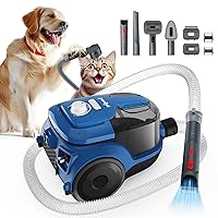 Pet Grooming Vacuum & Dog Hair Vacuum,15kpa Dog Vacuum for Shedding Grooming with 8 Suction Mode and Large Dust Cup, Quiet 6 in 1 Dog Grooming kit for Shedding Pet Hair
