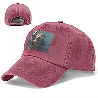 Baseball Cap Classic Dad Hat for Men Women Adjustable Baseball Hat Sea Otters Painting Dad Cap All Seasons