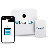 The beamUP V2B WiFi Garage Door Opener Adapter, Compatible with Alexa, Google Assistant, IFTTT, or Any Other Integration, No Annual Subscription Required, Smart Garage Door Opener, White