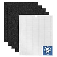 C545 H13 True HEPA Replacement Filter S Compatible with Winix C545 Air Purifier, Replaces Part 1712-0096-00 and 2522-0058-00, 1 True HEPA Filter + 4 Activated Carbon Filters, 1 Pack