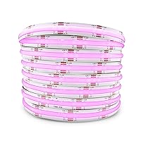 DC24V COB RGB LED Strip Lights 32.8ft/Roll,Dimmable Flexible High Density Uniform Light 670 LEDs/m 10mm Width,Color Changing Lightstrip for Party Home Kitchen Ambiance Lighting,Only 10m RGB LED Strip