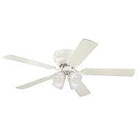 Westinghouse Lighting 7232300 CONTEMPRA IV Indoor Ceiling Fan with Light, 52 Inch, WHITE