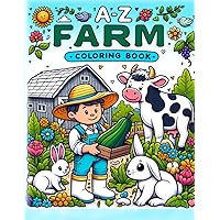 A-Z Farm Coloring Book