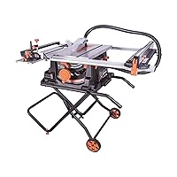 Evolution Power Tools Rage 5-S Table Saw, Multi-Purpose & Portable, Multi-Material Cutting, Cuts Wood, Metal, Plastic & More, Bevel & Miter Capacity, 3 Year Warranty, 10-Inch TCT Blade Included