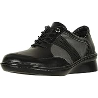 NAOT Footwear Women's Mezzo Lace-up Shoe Black Raven Lthr Combo 7 M US