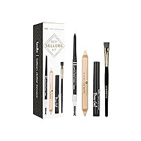 Best Sellers Kit, Includes Universal Brow Pencil, Brow Duo Pencil, Brow Gel and Smudge Brush for Perfectly Defined Brows Billion Dollar Brows Best Sellers Kit, Includes Universal Brow Pencil, Brow Duo Pencil, Brow Gel and Smudge Brush for Perfectly Defined Brows