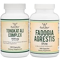 Double Wood Supplements Tongkat Ali and Fadogia Agrestis Bundle - Men's Health and Athletic Performance