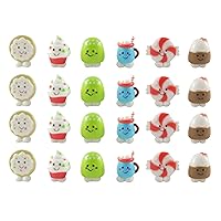Curious Minds Busy Bags 24 Cute Holiday Treats Christmas Food Mini Toy Figurines Replicas - Math Counters, Sorting or Alphabet Objects, Playsets