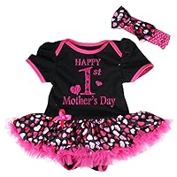Petitebella Happy 1st Mother's Day Baby Dress Nb-18m