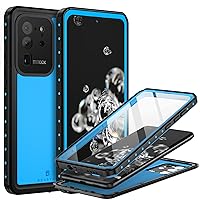 BEASTEK for Samsung Galaxy S20 Ultra Waterproof Case, NRE Series, Shockproof Underwater IP68 Case with Built-in Screen Protector Full Body Protective Cover, for Galaxy S20 Ultra 6.9 inch (Blue)