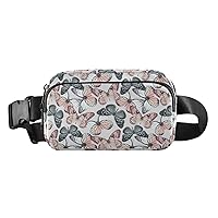 Butterflies Wings Belt Bag for Women Men Water Proof Fanny Bags with Adjustable Shoulder Tear Resistant Fashion Waist Packs for Party
