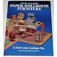 Cut & Assemble Paper Dollhouse Furniture