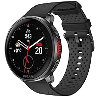 Polar Vantage V3, Sport Watch with GPS, Heart Rate Monitor, and Extended Battery Life, Smart Watch for Men and Women, Offline Maps, Running, Triathlon Watch, Black