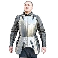 Steel cuirass SCA LARP medieval armor body armor medieval cuirass fantasy cuiras German Burgonet Roman Helmet European Kettle Hate Viking Mask Barbuta Crusader