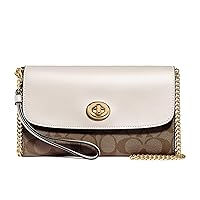 Coach Womens Signature Chain Crossbody