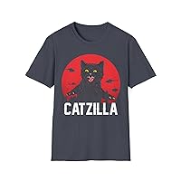 Hilarious Catzilla Sarcastic Meowster Territory Moggy Moon Cat Enthusiast's & Cat Show Attire T-Shirt