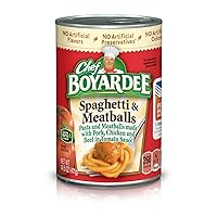 Spaghetti and Meatballs Can Pasta, Canned Food, 14.5 OZ Can (24 Cans)