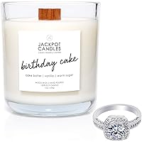 Birthday Cake Candle with Ring Inside (Surprise Jewelry Valued at $15 to $5,000) Ring Size 8
