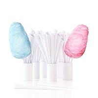 Cotton Candy Express 100-Count Paper Cones for Cotton Candy Making, White