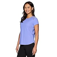 RBX Active Women's Workout Top with Mesh Panels, Breathable Quick Drying Gym Running T-Shirt, with Plus Sizes