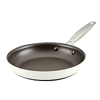 Anolon Achieve Hard Anodized Nonstick Frying Pan/Skillet, 10 Inch, Cream