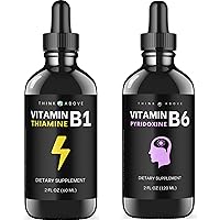 Vitamin B6 and Vitamin B1 Bundle - 2 oz Each - Liquid Drops