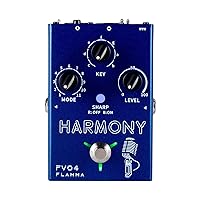 FLAMMA FV04 Vocal Harmony Pedal Vocal Effects Processor Stompbox Voice Mic Harmonizer with Reverb 12 Pitches with 11 Different Harmony Modes All-In-One for Singer and Guirist Singing Recording